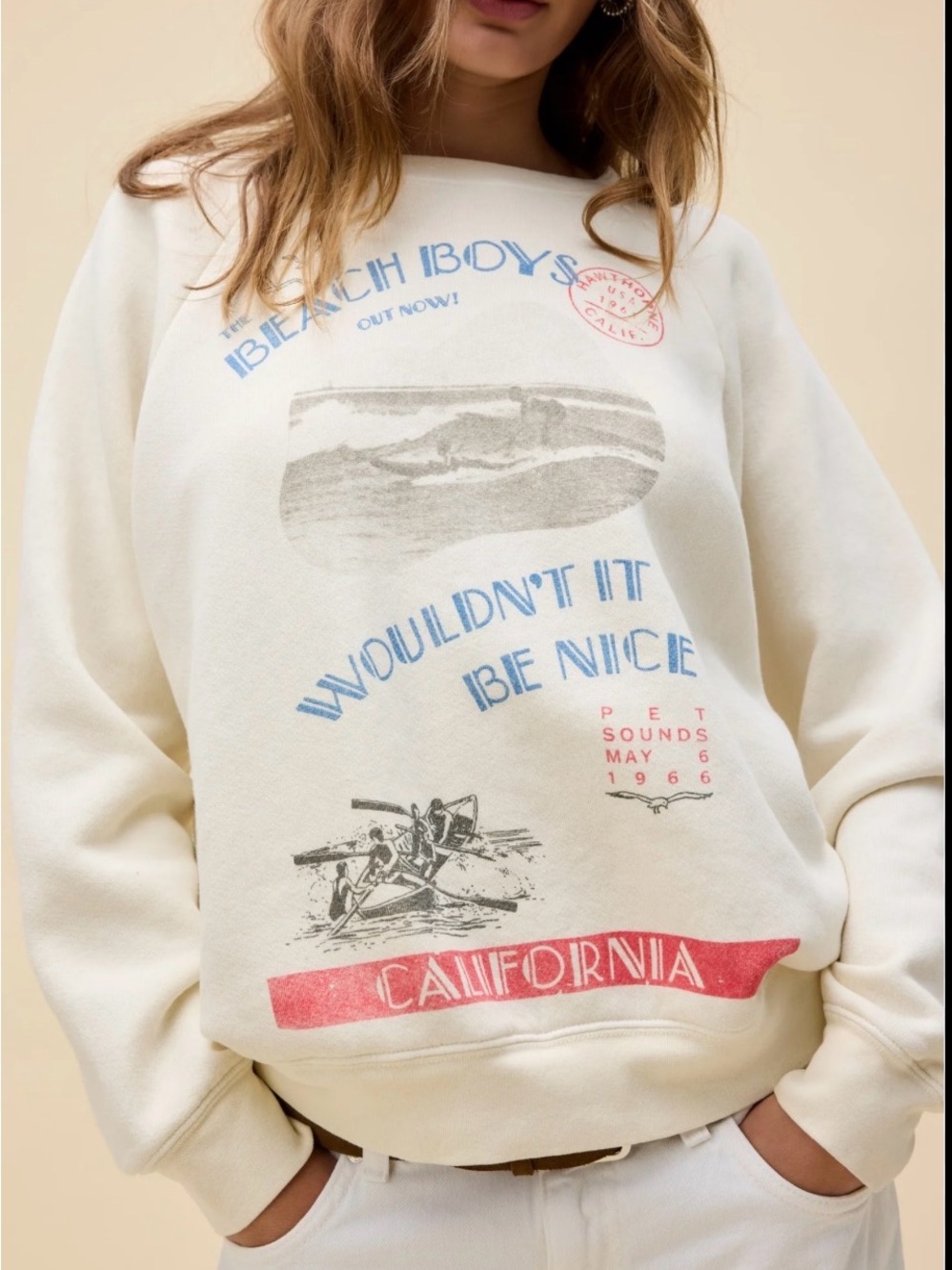 New daydreamer Beach Boys Wouldn’t it be Nice Crewneck 1966 California Large